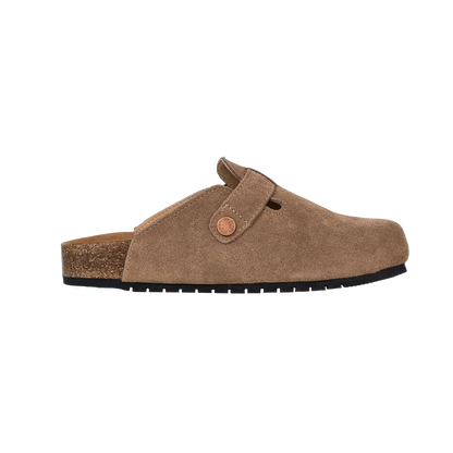 Aluvive Round Toe Suede Cork Clogs