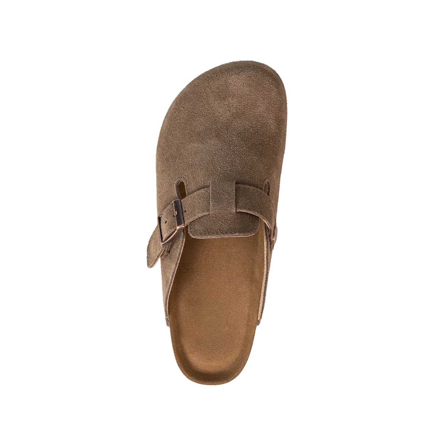 Aluvive Round Toe Suede Cork Clogs